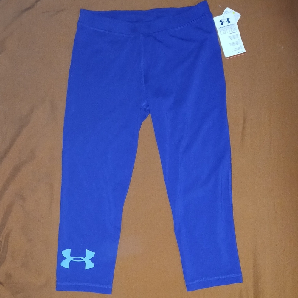 Under Armour Royal Blue Leggings with Logo